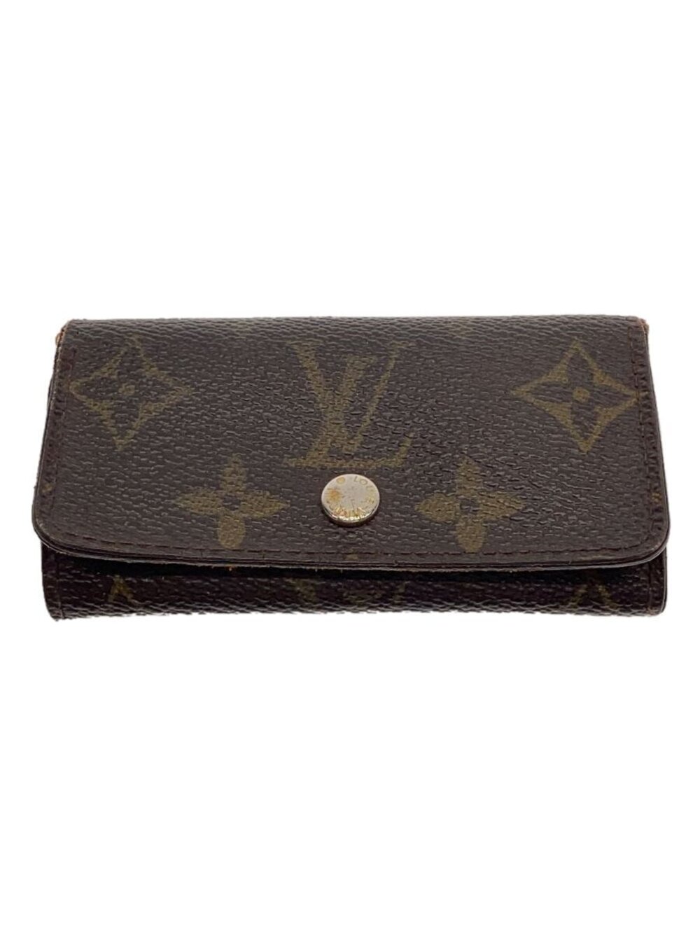 LOUIS VUITTON Key Case Wallet Brown All over